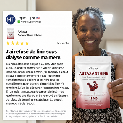 Vitalae Astaxanthine 12mg Softgels - Aide naturellement à lutter contre le stress oxydatif