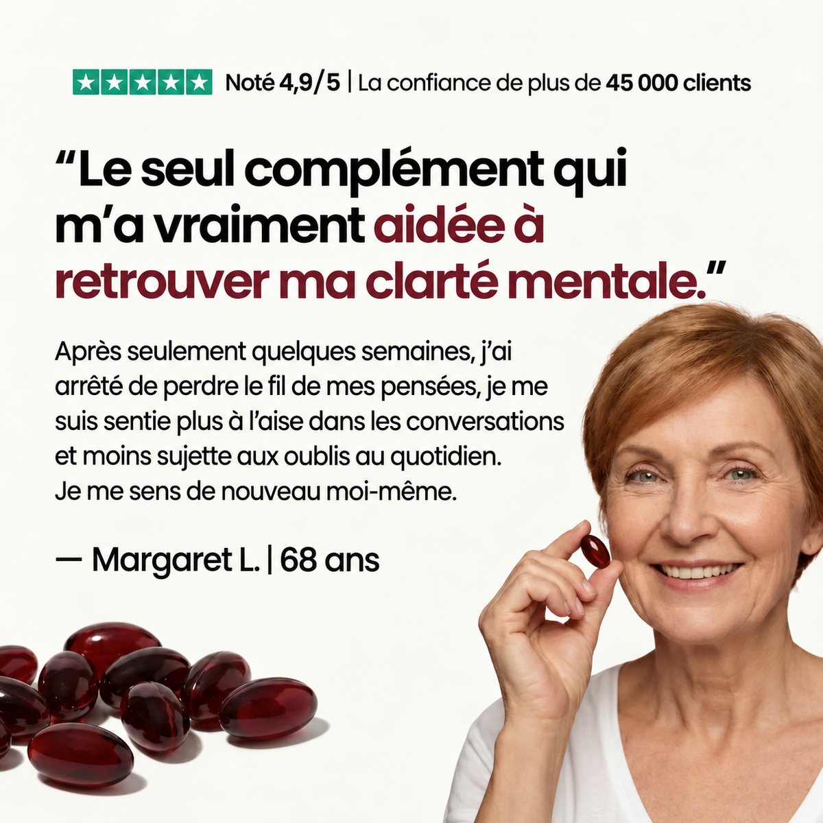 Vitalae Astaxanthine 12mg Softgels - Aide naturellement à lutter contre le stress oxydatif