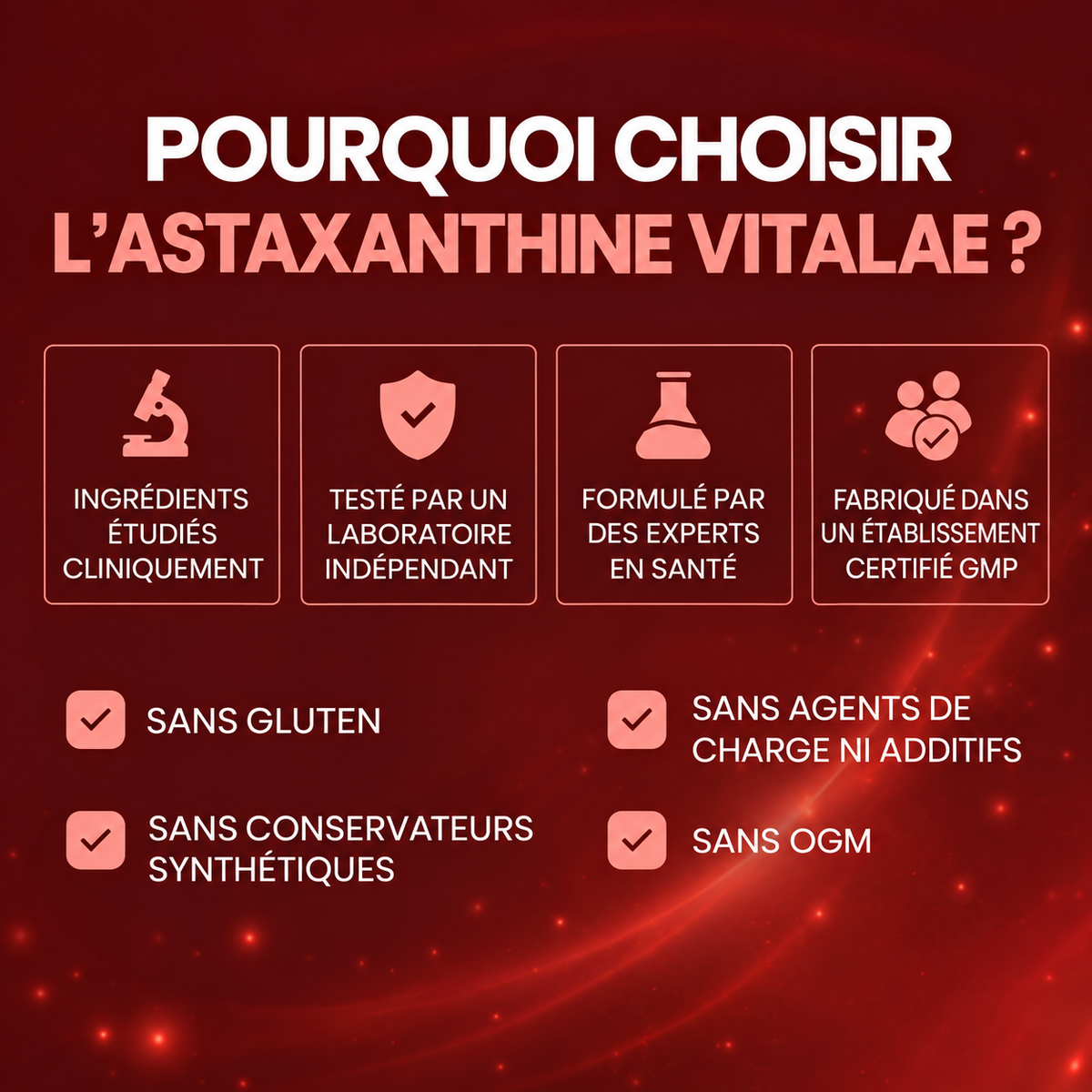 Vitalae Astaxanthine 12mg Softgels - Aide naturellement à lutter contre le stress oxydatif